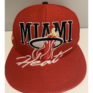 ‘47‎ Brand Miami Heat Snapback Cap Men’s One Size Hardwood Classics Red